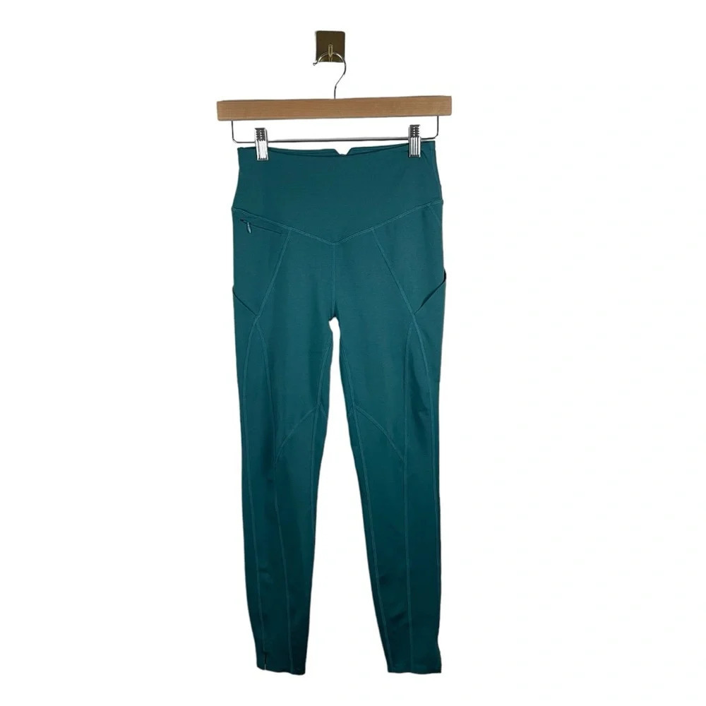 NWOT FP Movement Free People High Rise Compression Pocket Leggings Teal S